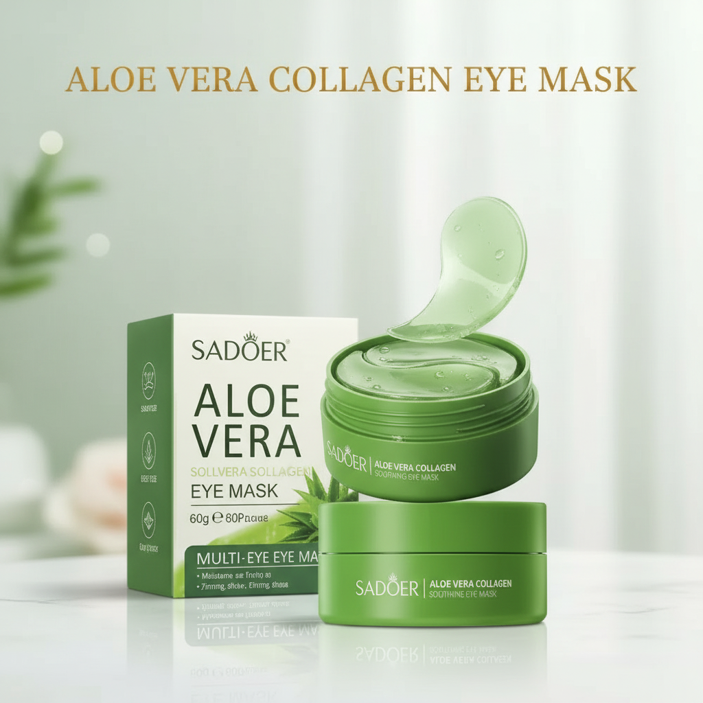 Aloe Vera Collagen Eye Mask – Reduce Dark Circles, Puffiness & Fine Lines in Minutes