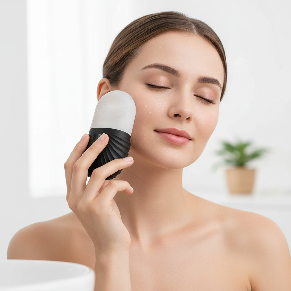 Ice Face Roller – Ice Cube Silicone Mold for Puffiness, Pore Tightening & Glow