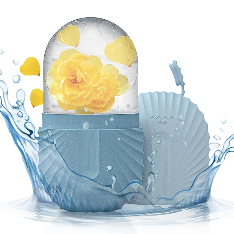 Ice Face Roller – Ice Cube Silicone Mold for Puffiness, Pore Tightening & Glow