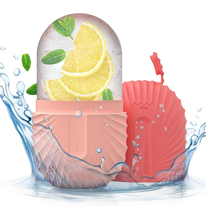 Ice Face Roller – Ice Cube Silicone Mold for Puffiness, Pore Tightening & Glow