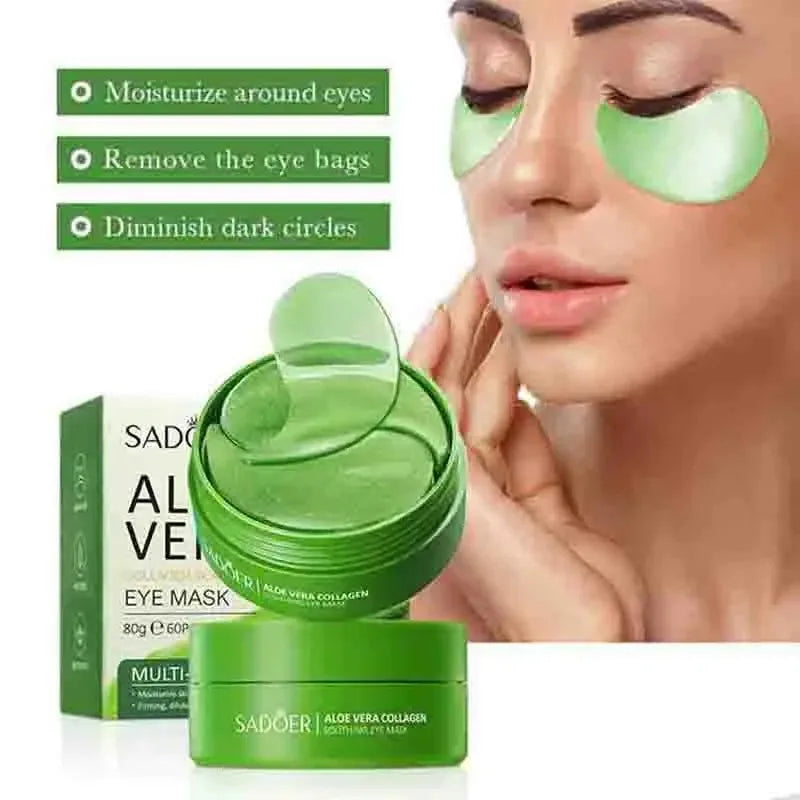 Aloe Vera Collagen Eye Mask – Reduce Dark Circles, Puffiness & Fine Lines in Minutes