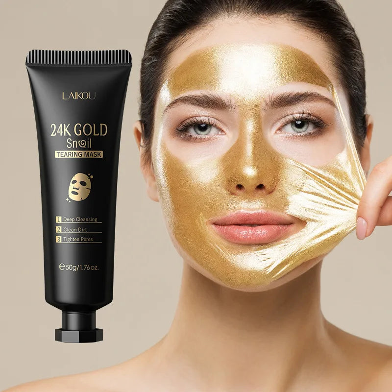 24K Gold Sakura Peel-Off Mask: Anti-Wrinkle and Pore Refiner