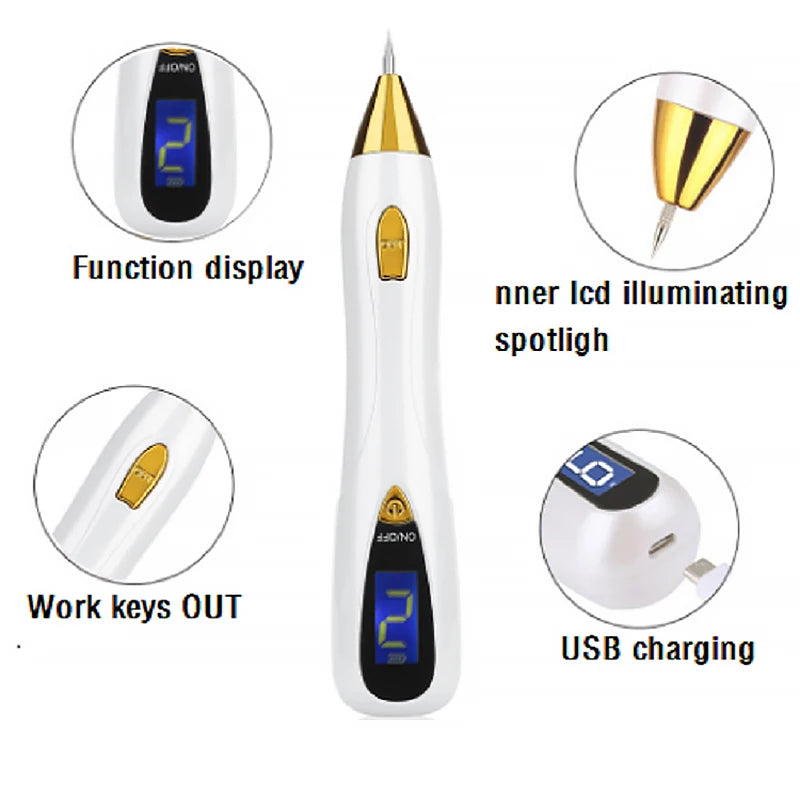 Wart Plasma Remover Pen Mole Removal Tool Laser Beauty Skin Care Anti-Freckle Tag Nevus Dark Age Sweep Spot Tattoo Electric Sets