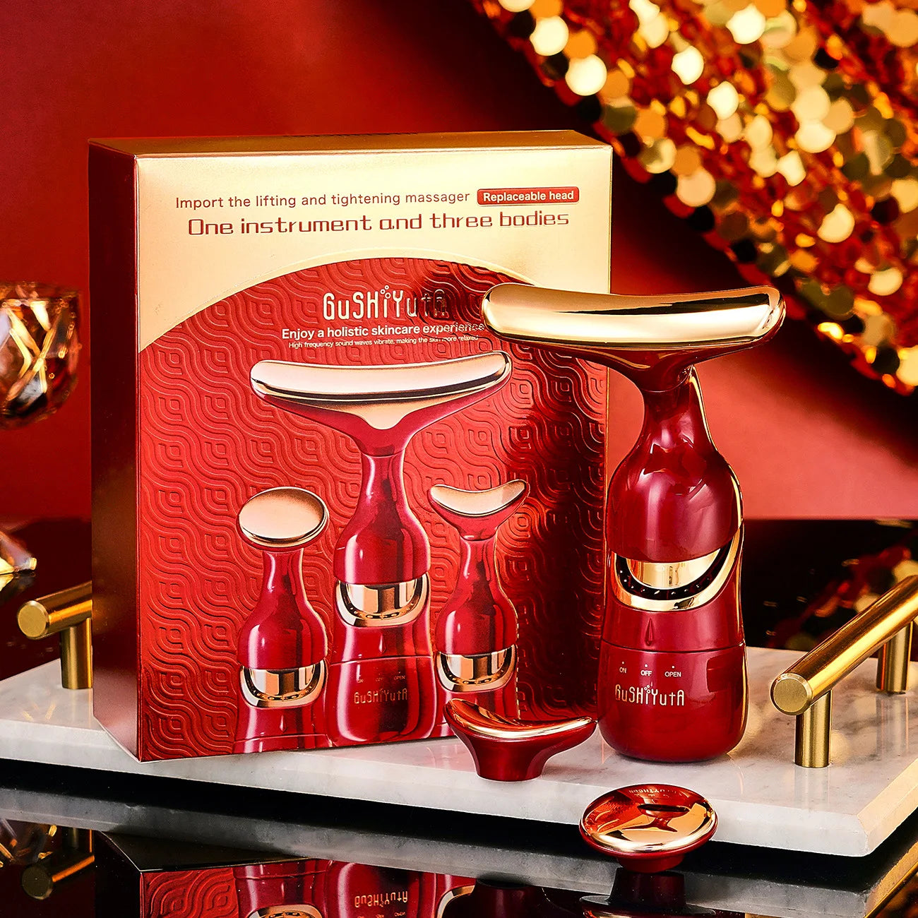 Microcurrent Facial Massager – Instant Lifting, Skin Tightening & Facial Contouring Device