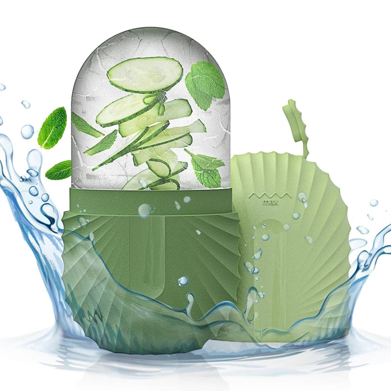 Ice Face Roller – Ice Cube Silicone Mold for Puffiness, Pore Tightening & Glow