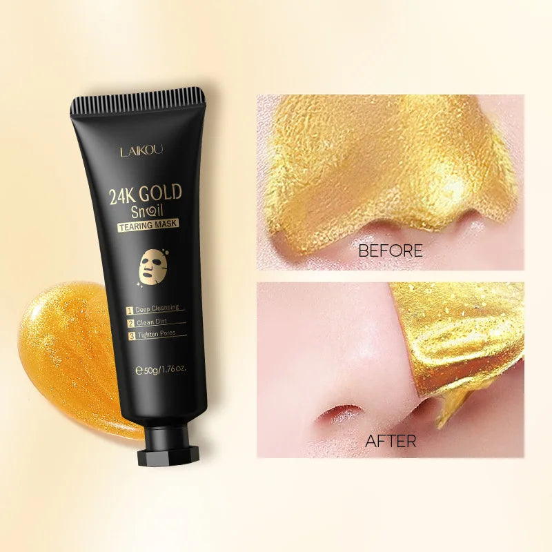 24K Gold Sakura Peel-Off Mask: Anti-Wrinkle and Pore Refiner